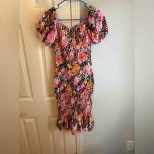 Floral, midi, off the shoulder, Hello Molly Dress- new with tags!